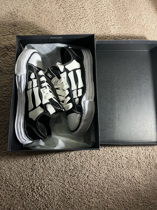 AMIRI Other - AMIRI x Maison Mihara Black and White Skeleton-Style Low-Top Sneakers